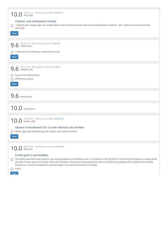 Au 23 Lejlighed Antibes Eksteriør billede